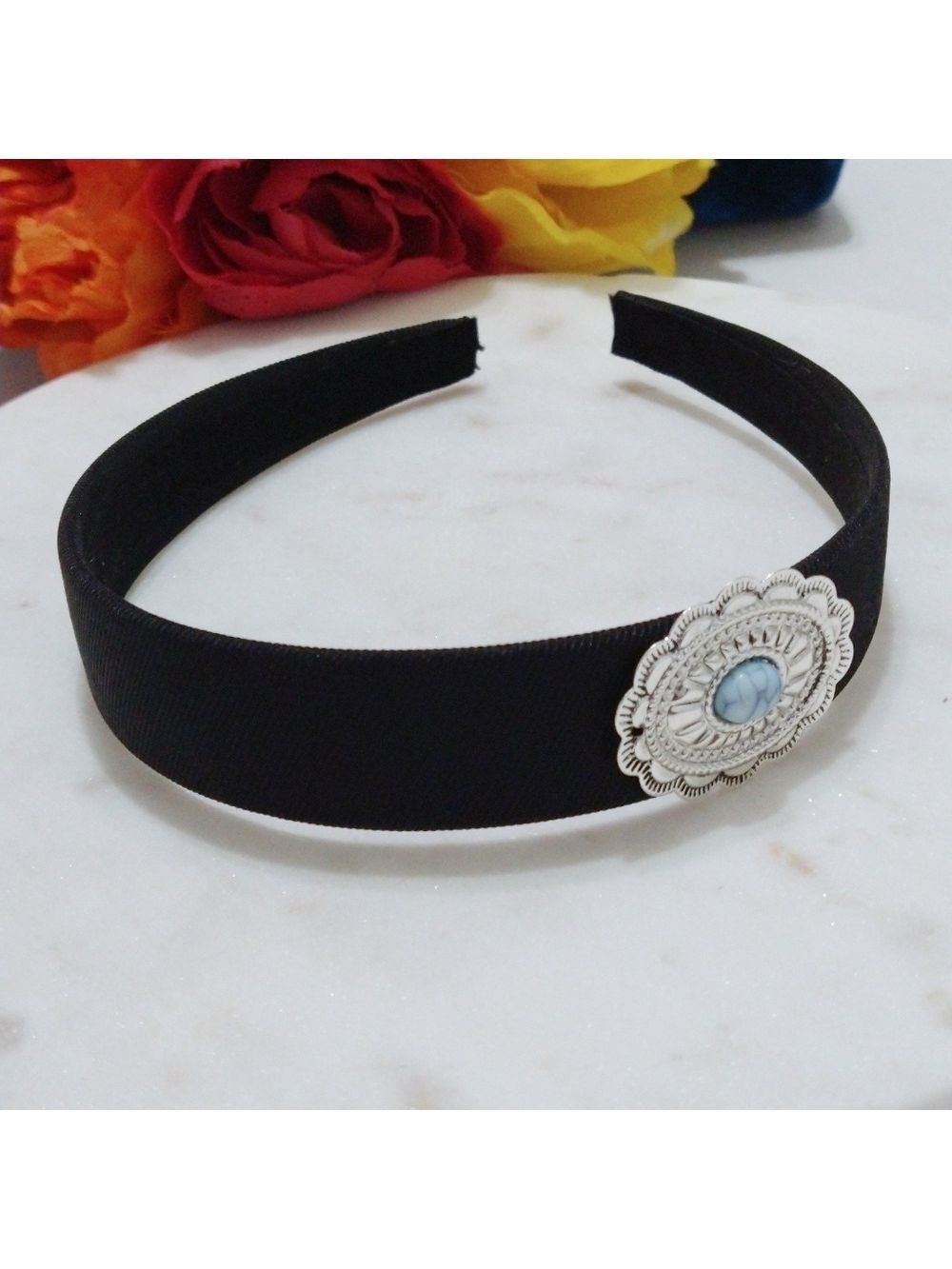 Western Style Turquoise Concho Headband